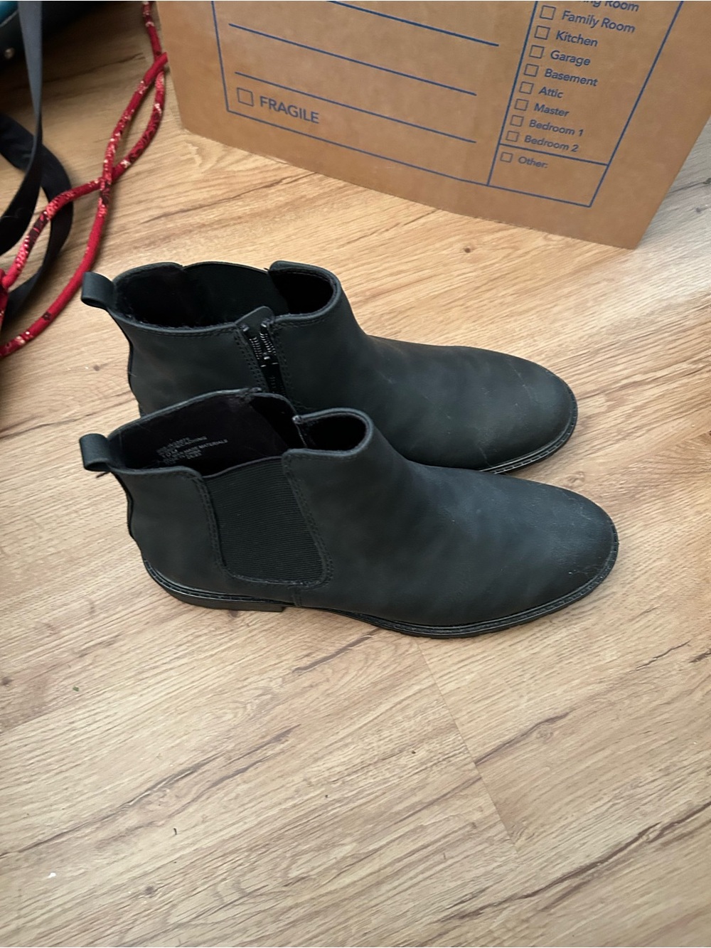 Black Booties with zipper